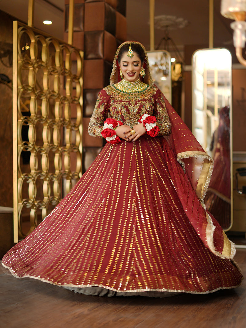 Hot Red Bridal Dress