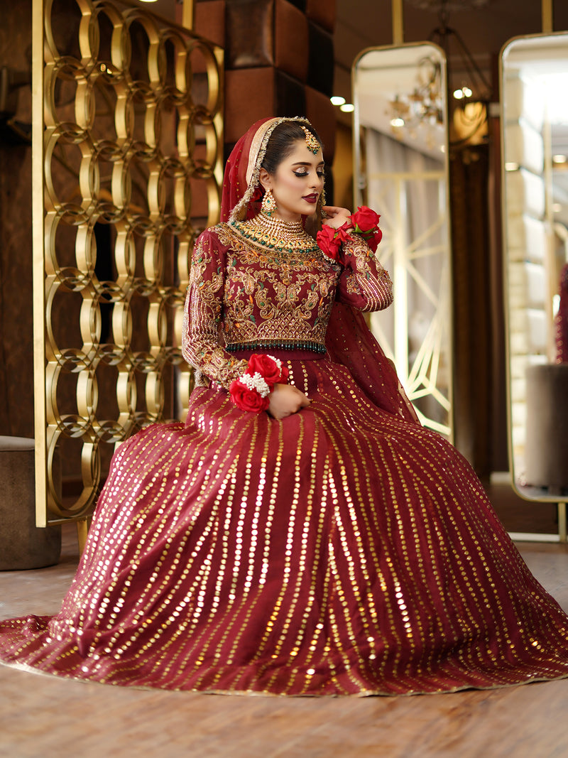 Hot Red Bridal Dress